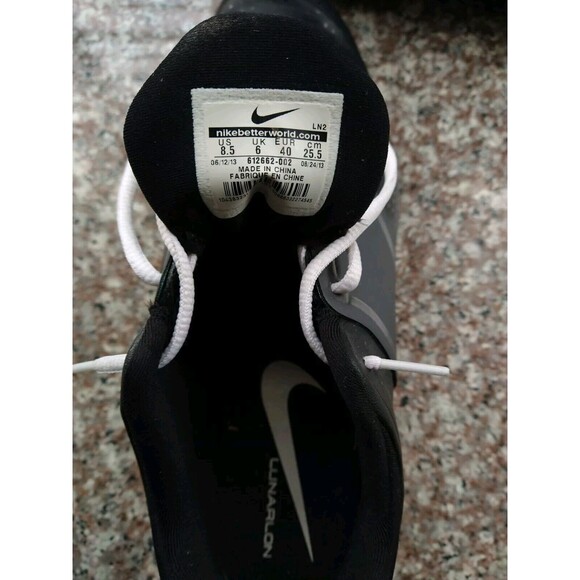 Nike Lunarloe Black Metallic Embellish Gray Size 8.5 golf shoes sneakers - Picture 4 of 10